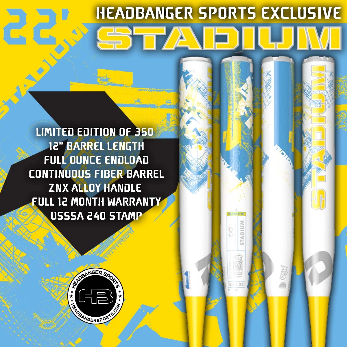2022 DeMarini Stadium 12" USSSA Slowpitch Softball Bat: WTDXSHU-22 - Image 3