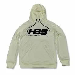 HB Sports Inc. Headbanger Sports Performance Fleece Line Hoodie W/ Kangaroo Pocket: Cream